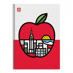 Τετράδιο Α4 Σπιράλ 2 Θεμάτων 60 Φύλλων Pop Art 29,5x21cm 2