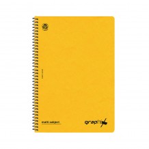 Τετράδιο Β5 Σπιράλ 2 Θεμάτων 60 Φύλλων Graphix 25x17cm
