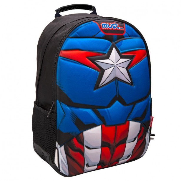 Τσάντα Πλάτης 3D Captain America Must 500981
