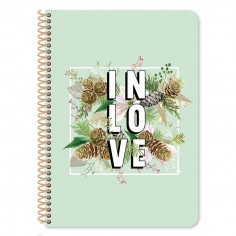 Τετράδιο Β5 Σπιράλ 2 Θεμάτων 60 Φύλλων Blossom Love 25x17cm 2
