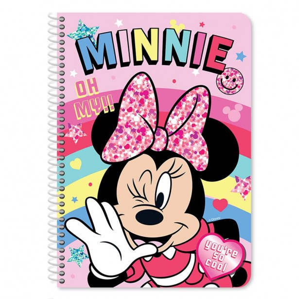 Τετράδιο Β5 Σπιράλ 2 Θεμάτων 60 Φύλλων Minnie...