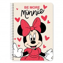 Τετράδιο Β5 Σπιράλ 2 Θεμάτων 60 Φύλλων Minnie Mouse 25x17cm