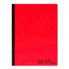 Τετράδιο Α4 2 Θεμάτων 64 Φύλλων Μονόχρωμο Folded Must 29x21cm 2