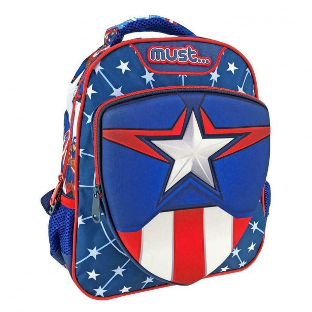 Τσάντα Πλάτης 3D Captain America Must 500986