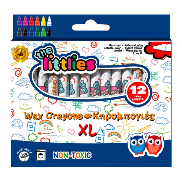 Σετ 12τμχ Κηρομπογιές XL The Littlies