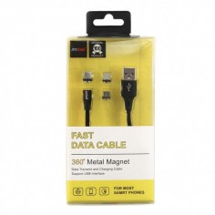 Καλώδιο Γρήγορης Φόρτισης 3 σε 1 Μαγνητικό USB Andowl 23196 1,5m 2