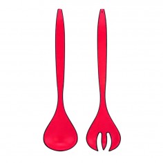 Σετ 2τμχ Κουτάλα & Πιρούνα για Σαλάτα Qlux 2