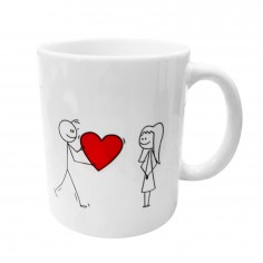 Κούπα Λευκή Love 500ml 2