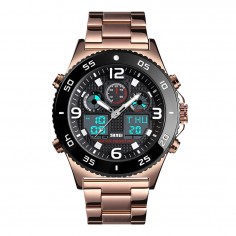 Ρολόι Χειρός Αναλογικό & Ψηφιακό Skmei 1538SRG 2