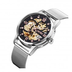 Ρολόι Χειρός Αυτόματο Skmei 9199SI 2