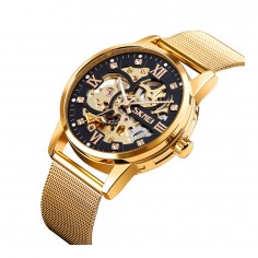 Ρολόι Χειρός Αυτόματο Skmei 9199GDBK 2