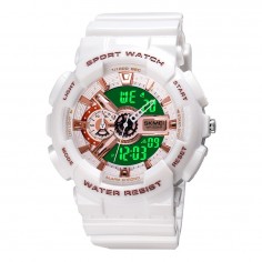 Ρολόι Χειρός Αναλογικό & Ψηφιακό Skmei 1688WT 2