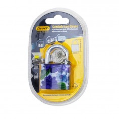 Λουκέτο Πολύχρωμο με Κλειδί Liyset 10061 32x50mm 2