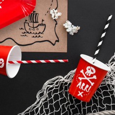 Σετ 6τμχ Ποτήρια Χάρτινα για Πάρτυ Πειρατές 2