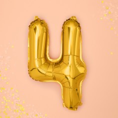 Μπαλόνι Μεταλλιζέ Αριθμός 4 Χρυσό 2