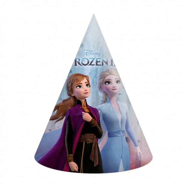 Σετ 6τμχ Καπέλα Κώνοι Χάρτινα για Πάρτυ Frozen II