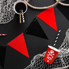 Σετ 10τμχ Καλαμάκια Χάρτινα για Πάρτυ Ριγέ Ασπρόμαυρα 2