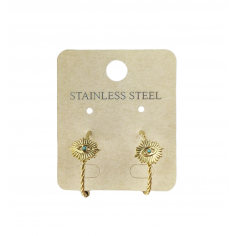 Σκουλαρίκια Κρίκοι με Ματάκι 2