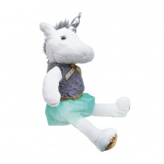 Λούτρινος Μονόκερος με Γκλίτερ Φόρεμα Amek Toys 50cm 2