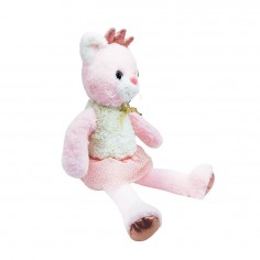 Λούτρινη Γάτα με Γκλίτερ Φόρεμα Amek Toys 50cm 2