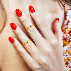 Δαχτυλίδι Επίχρυσο Σχέδιο Αστέρι 2