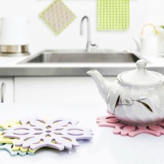 Βάση για Ζεστά Σκεύη από Σιλικόνη Σχέδιο Λουλούδι 2