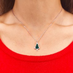 Κολιέ Αλυσίδα με Χριστουγεννιάτικο Δέντρο 2