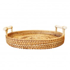 Δίσκος Rattan Διακοσμητικός 28cm 2