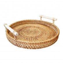 Δίσκος Rattan Διακοσμητικός 28cm