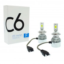 Σετ 2τμχ Λάμπες Αυτοκινήτου LED H7 Headlight C6 2x36W