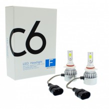 Σετ 2τμχ Λάμπες Αυτοκινήτου LED H8/H9/H11 Headlight C6 2x36W