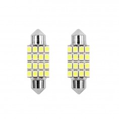Σετ 2τμχ Λάμπες Αυτοκινήτου Canbus 16LED 3528 36mm 2