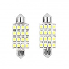 Σετ 2τμχ Λάμπες Αυτοκινήτου Canbus 16LED 3528 41mm 2