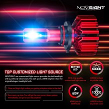 Σετ 2τμχ Λάμπες Αυτοκινήτου LED H7 Headlight Novsight 2x30W