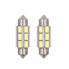 Σετ 2τμχ Λάμπες Αυτοκινήτου Canbus LED 6SMD 3528 36mm 2