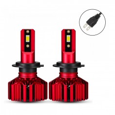 Σετ 2τμχ Λάμπες Αυτοκινήτου LED H7 Headlight Novsight 2x30W 2