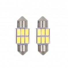 Σετ 2τμχ Λάμπες Αυτοκινήτου Canbus LED 6SMD 3528 31mm 2