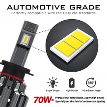 Σετ 2τμχ Λάμπες Αυτοκινήτου LED H4 Headlight Novsight 2x35W