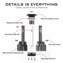 Σετ 2τμχ Λάμπες Αυτοκινήτου LED H4 Headlight Novsight 2x35W