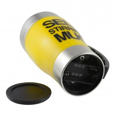 Κούπα Θερμός με Αναδευτήρα Ανοξείδωτη Κίτρινη 0,33lt 2