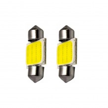 Σετ 2τμχ Λάμπες Αυτοκινήτου LED 12SMD C5W C10 COB 31mm