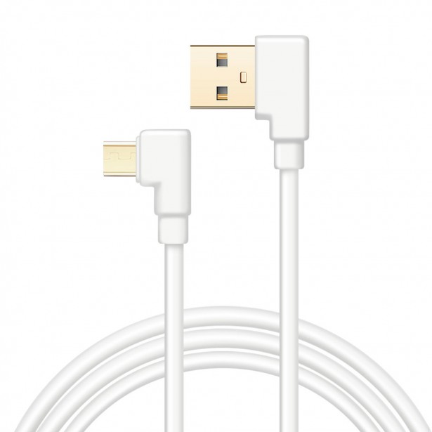 Καλώδιο Φόρτισης & Μεταφοράς Δεδομένων USB - Micro USB Λευκό Extrastar