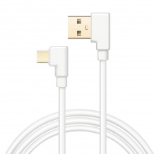 Καλώδιο Φόρτισης & Μεταφοράς Δεδομένων USB - Micro USB Λευκό Extrastar