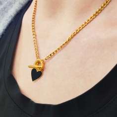 Κολιέ Επίχρυσο με Καρδιά 2