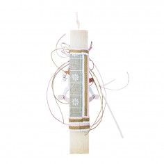 Λαμπάδα Πασχαλινή με Αλογάκι & Pom Pom 2