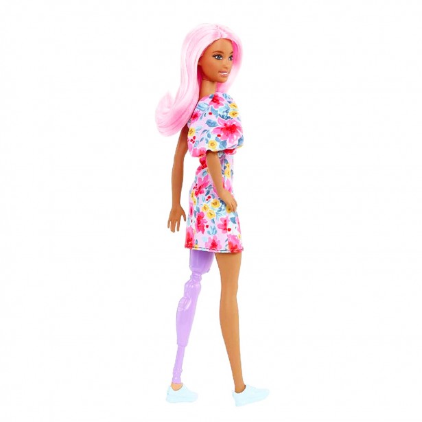 Κούκλα Barbie Fashionistas 189 με Ροζ Μαλλιά...