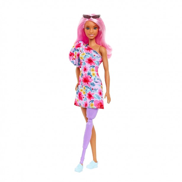 Κούκλα Barbie Fashionistas 189 με Ροζ Μαλλιά...