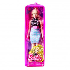 Κούκλα Barbie Fashionistas 202 με Φόρεμα Girl Power Mattel HJT01