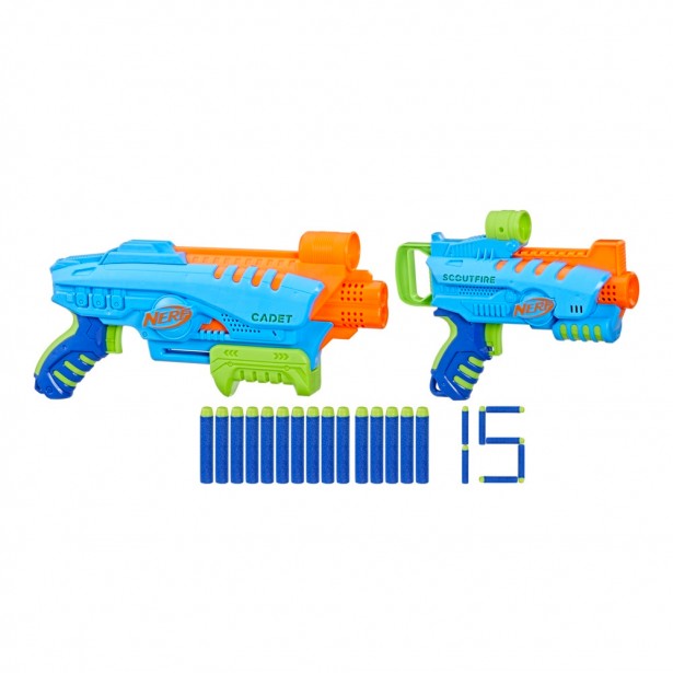 Σετ 2τμχ Εκτοξευτές Αφρού Nerf Elite Junior...