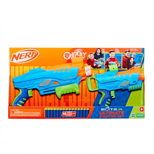 Σετ 2τμχ Εκτοξευτές Αφρού Nerf Elite Junior Ultimate Starter Hasbro